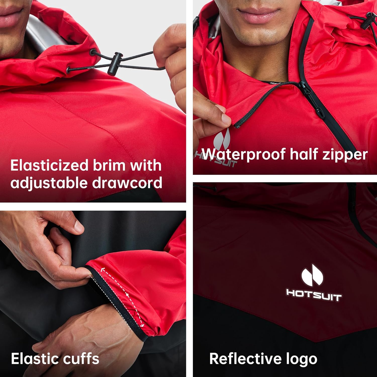 HOTSUIT Sauna Suit for Men Sweat Sauna Jacket Pant Gym Workout Sweat Suits - Image 5