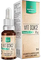 Nutrify - Vitamina D3K2 Gotas - Saúde Óssea e Muscular - Eficácia e Flexibilidade - 30ml