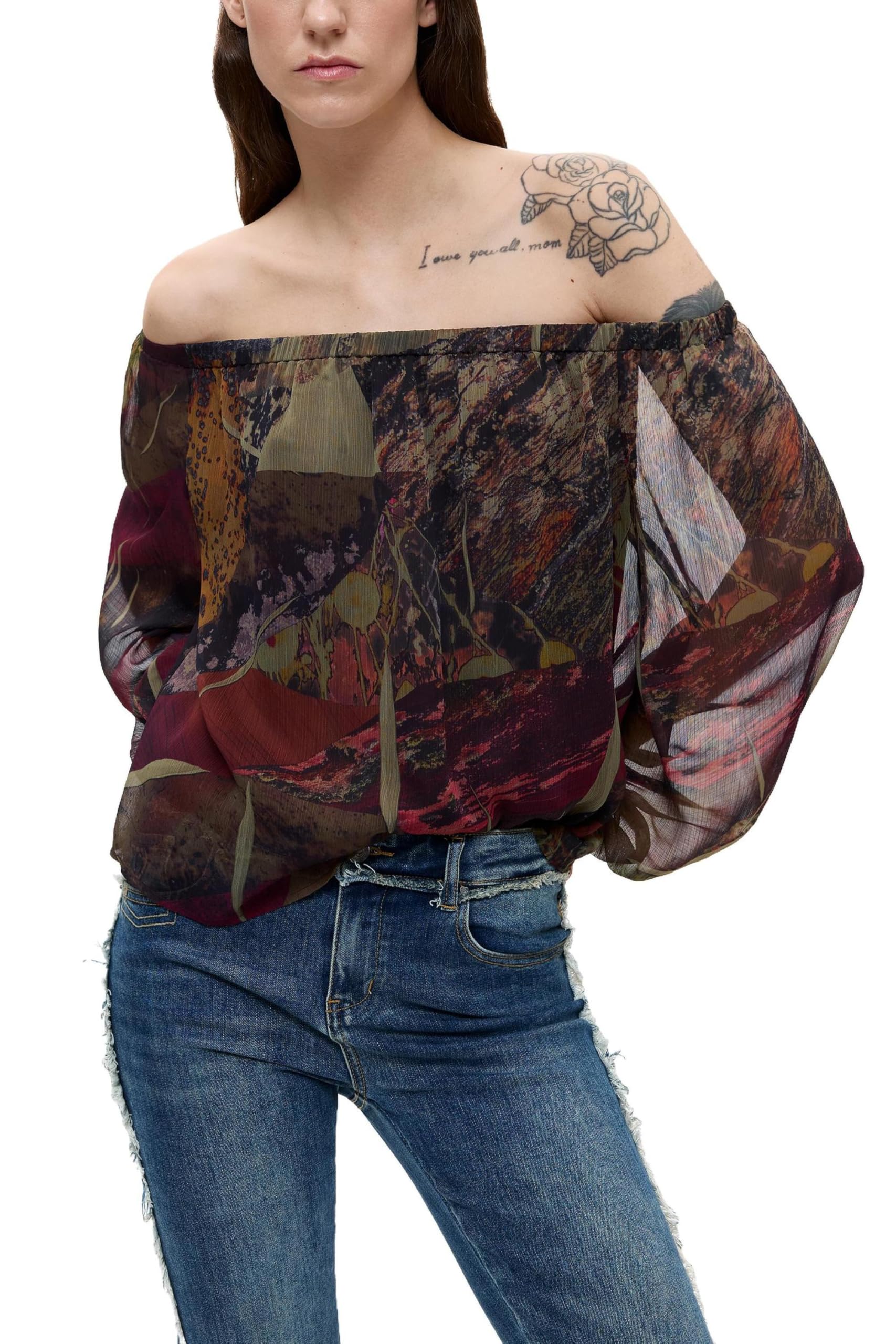 Desigual Bluzka damska zielona XL