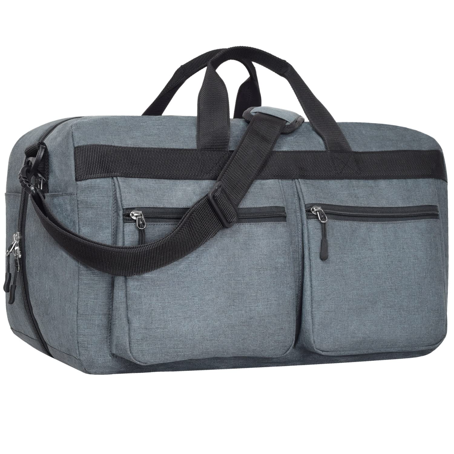 FATMUG Overnight Travel Duffel Luggage Bag, Packing And Storage – Men And Women – (38 L, Dark Grey, Polyester, 28 Cm, Duffle Bags) FATMUG Overnight Travel Duffel Luggage Bag, Packing And Storage – Men And Women – (38 L, Dark Grey, Polyester, 28 Cm, Duffle Bags)