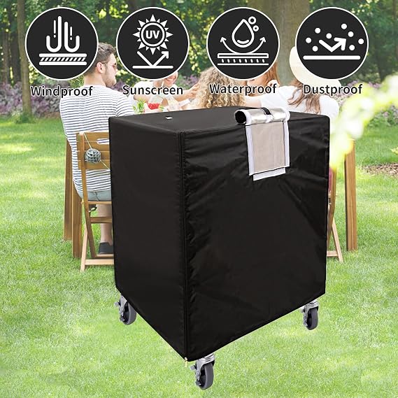 Bread Rack Cover,Pan Rack Cover With Zipper, Pan Rack Cover With Vents (32x28x23 inches)
