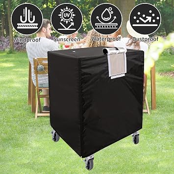 Bread Rack Cover,Pan Rack Cover With Zipper, Pan Rack Cover With Vents (32x28x23 inches)