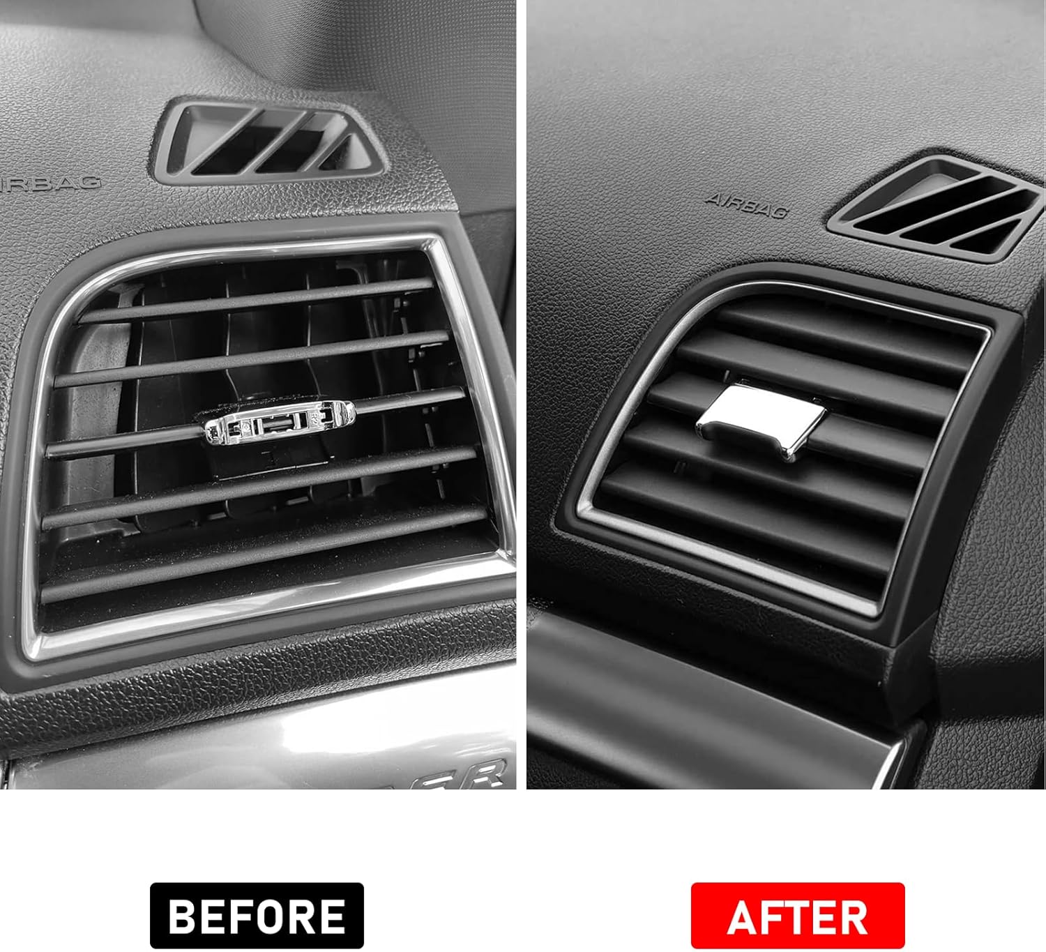 Dash Air Vent Panel Instrument Compatible with Ford Explorer 2016-2019,Dashboard Air Conditioning Outlet for Right Passenger Side,Vent Air Louvre Assembly Replace for FB5Z-19893CF,(Black),1 PC