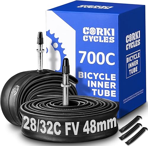 Tubo interior de repuesto para neumático de bicicleta 700c para bicicleta de carretera de 28 pulgadas, repuesto de goma butílica de alta calidad,