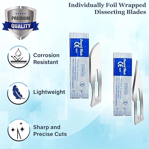 Miniatura 6 de A2Z - Juego completo de 28 piezas de tijeras de alta calidad para hemostatos para agujas, kit completo de sutura con estuche, para entrenamiento