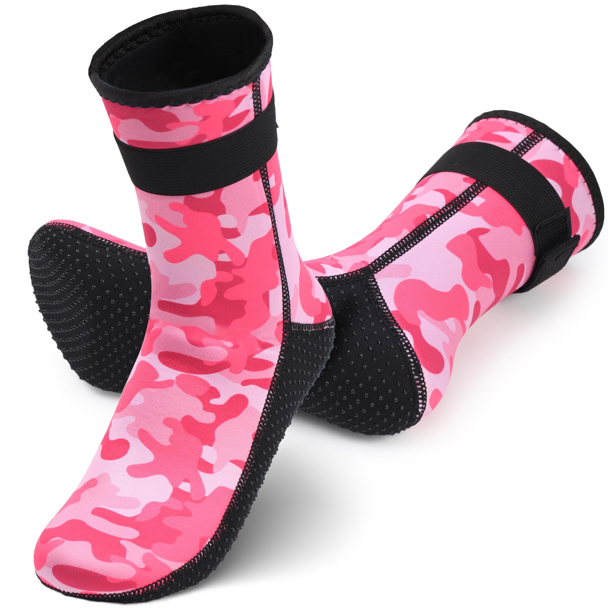 YOTAN Neoprensocken Kinder 3mm, Rutschfeste Wassersport-Socken für Schwimmen, Surfen, Strand & Tauchen, Atmungsaktiv, Langlebig, Wärmend