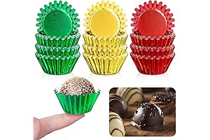 Whaline 300Pcs Christmas Mini Cupcake Liners