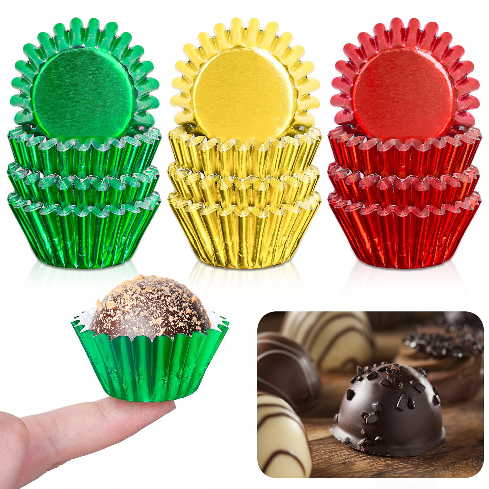 Cápsulas de Navidad para magdalenas en decoración de mesas dulces y fiestas de invierno