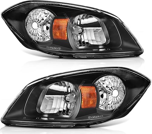 Miniatura 9 de ECCPP Conjunto de faros delanteros para Chevrolet Cobalt 2005-2010 para Pontiac G5 2007-2010 para Pontiac Pursuit 2005-2006 Faros laterales del