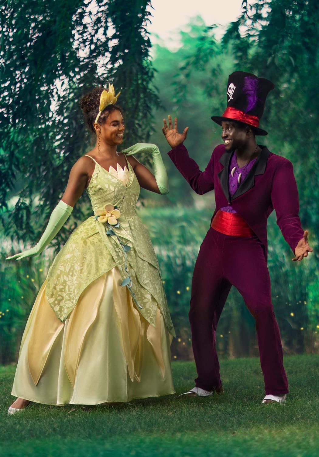 Disney Princess & The Frog Princess Tiana Costume for Women | Authentic Adult Disney Princess Cosplay Dress Outfit