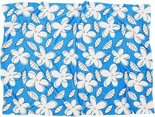 Britto Manta y manta de lujo, patrón colorido de obras de arte, 60 x 80 pulgadas, manta de forro polar duradera para decoración del hogar, ropa de