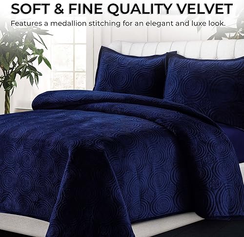 Miniatura 3 de Juego de funda de edredón de terciopelo Tribeca Living CAPRIQUITWEG