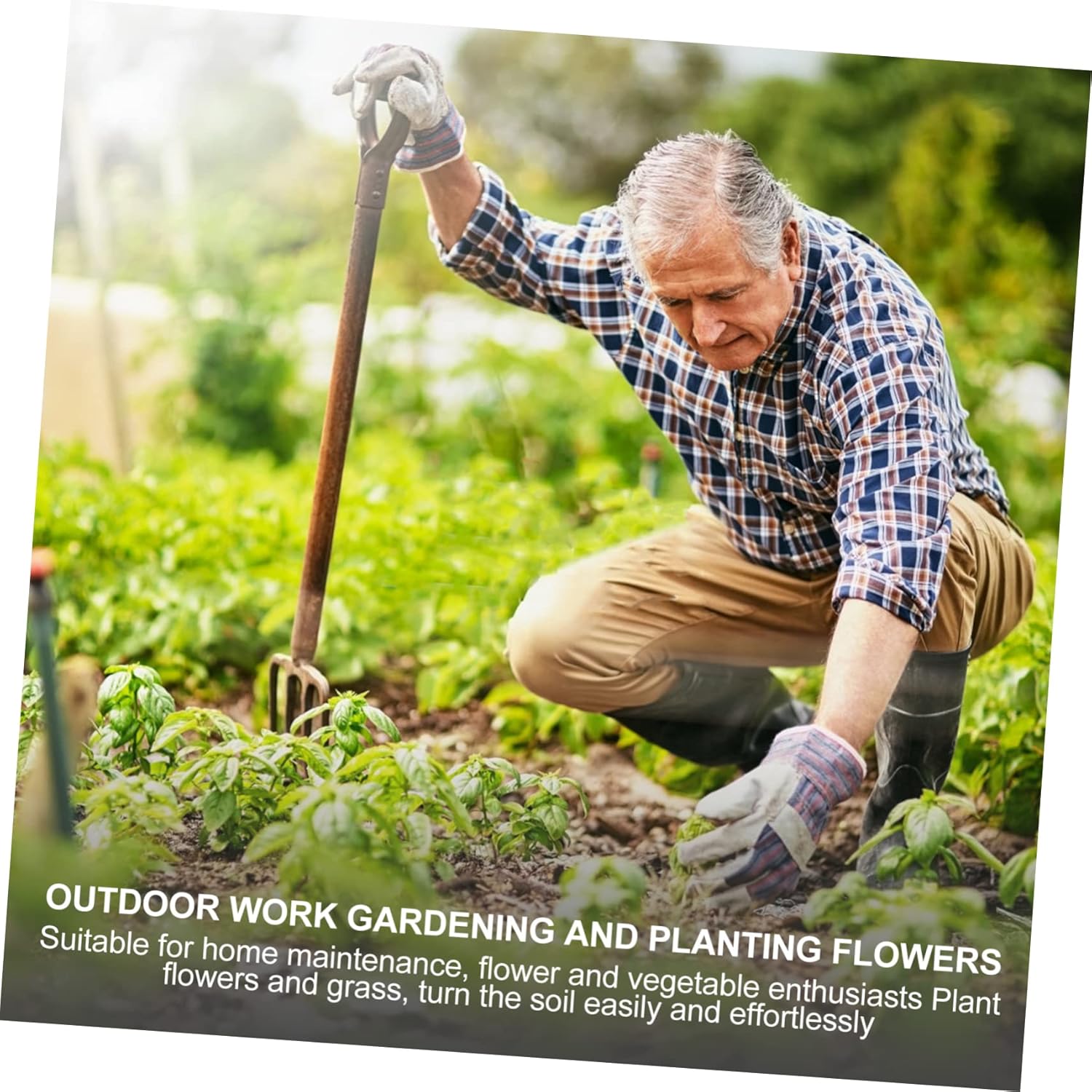 BESPORTBLE Lawn Dethatcher Rake Weeding Rake Gardening Agriculture Iron Garden Tool