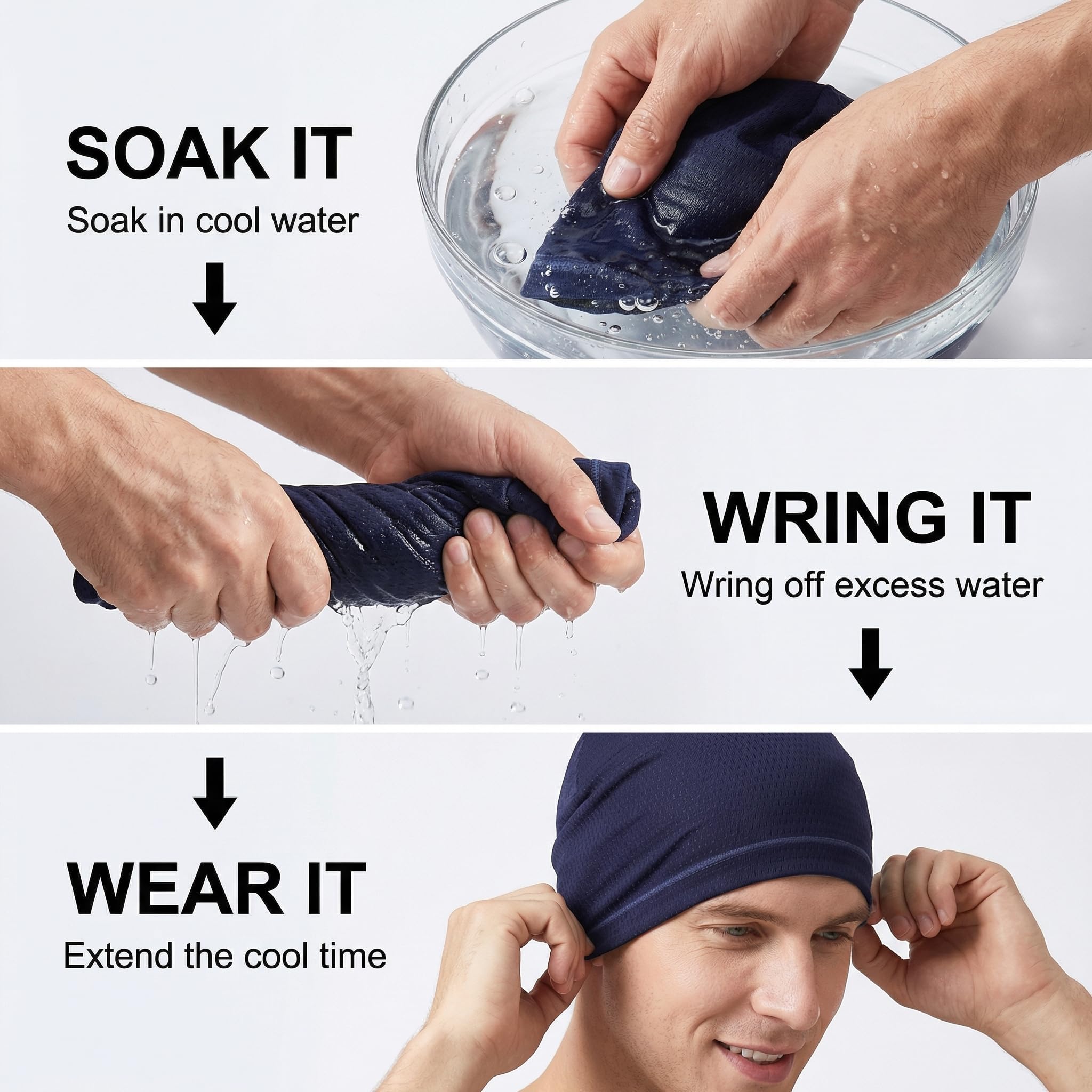 LONGLONG 2 Pack Summer Beanies - Lightweight Breathable Cooling Skull Caps for Women Men Sports & Daily Wear — view 5