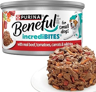 Purina Beneful Small Breed Wet Dog Food in Gravy, IncrediBites With Real Beef - (Pack of 12) 3 oz. Cans