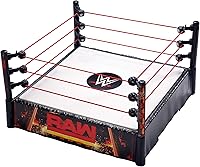 Mattel WWE RAW Superstar Ring with Pro-Tension Technology - 14-Inch Wrestling Playset for Epic Action