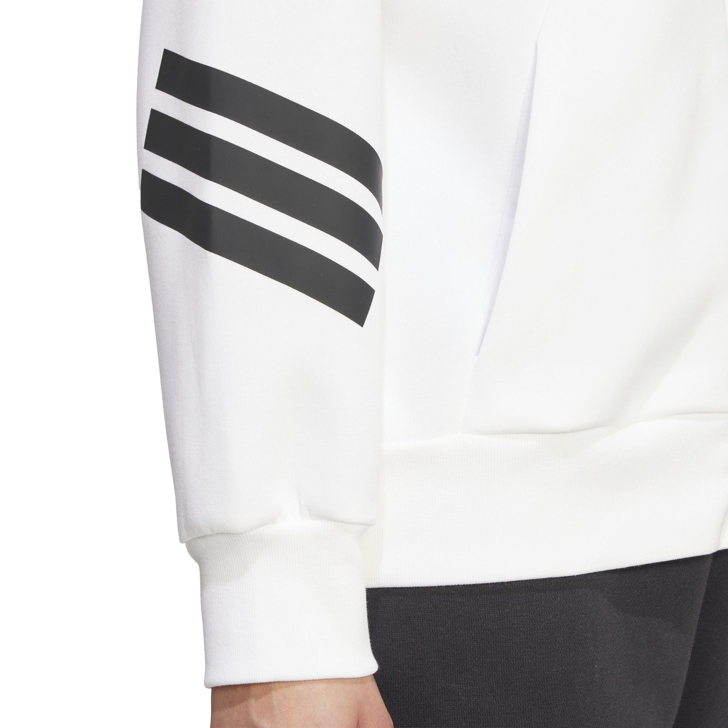 adidas dames FUTURE ICONS THREE STRIPES FULL ZIP HOODIE, white, XXS