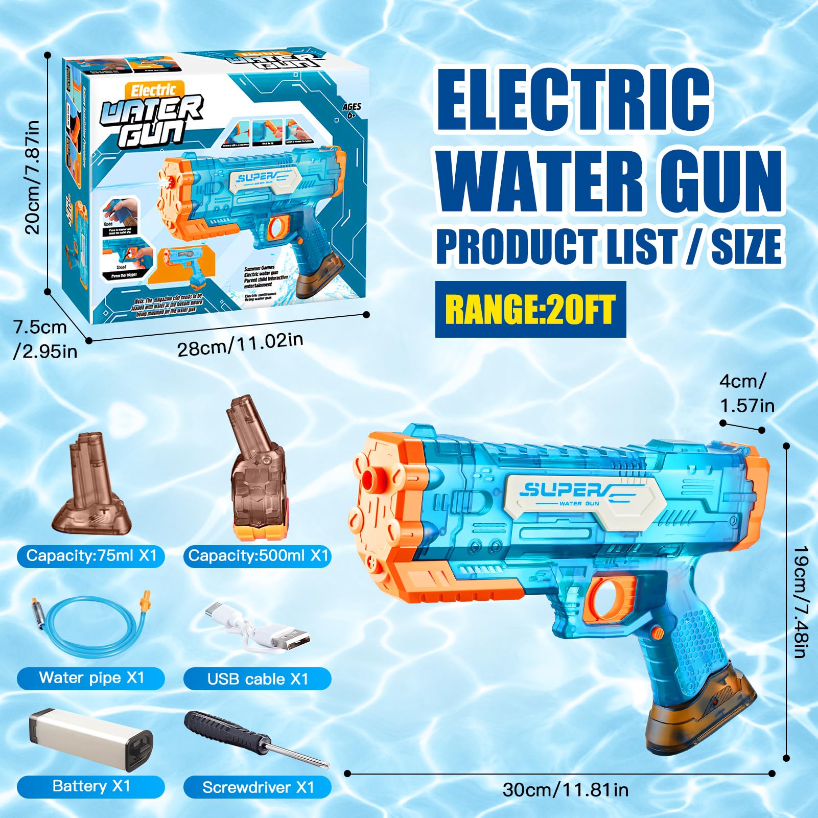 pistola ad acqua elettrica