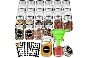 AuroTrends Mason Jar Spice Jars