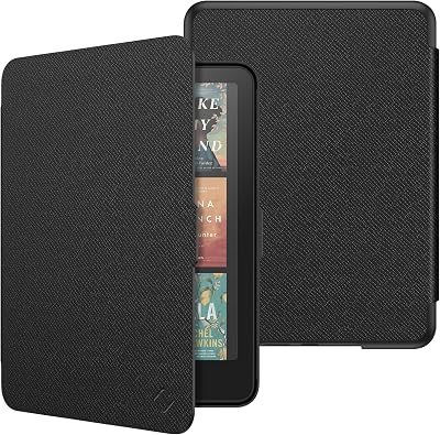 Fintie Hülle für 7″ Kindle Paperwhite(12. Generation) – 2025/2024, Leichte Schutzhülle Case mit Auto Sleep/Wake für Kindle Colorsoft/Paperwhite Signature Edition, Schwarz