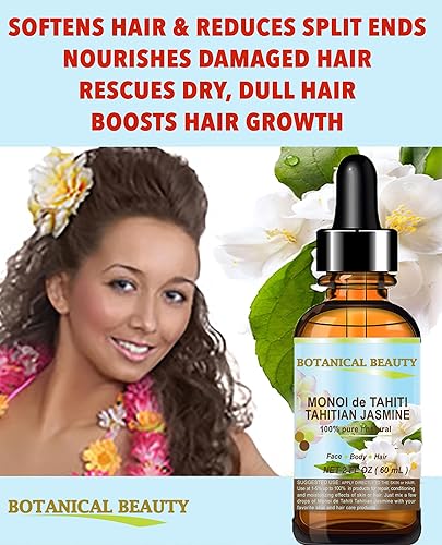 Miniatura 4 de Botanical Beauty ACEITE DE JASMÍN TAHITIANO MONOI de TAHITIAN BOTÁNICOS PUROS. 2 Fl.oz.- 2.0 fl oz. Para el cuidado de la piel, el cabello y las
