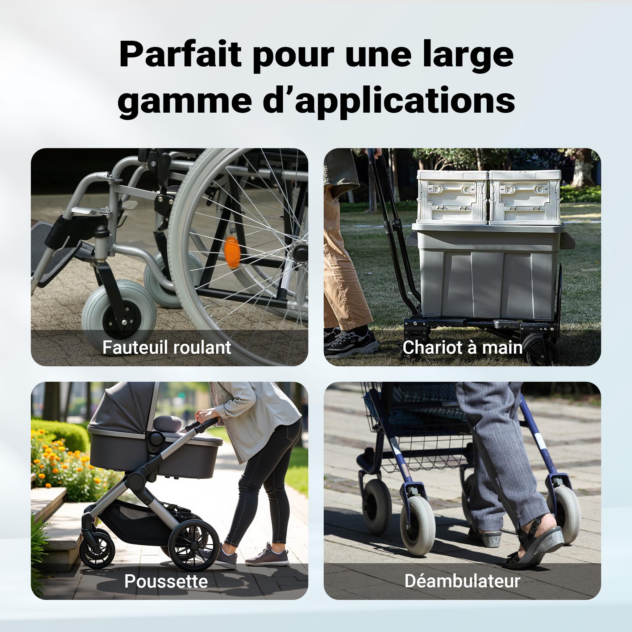 Wiltec Rampe pour Fauteuil Roulant – 1525 x 720 x 50 mm – capacité de Charge 270 kg – en Aluminium – Profil antidérapant – Rampe d'accès 2X Pliable Mobile pour Chaise Roulante, Handicapé, PMR