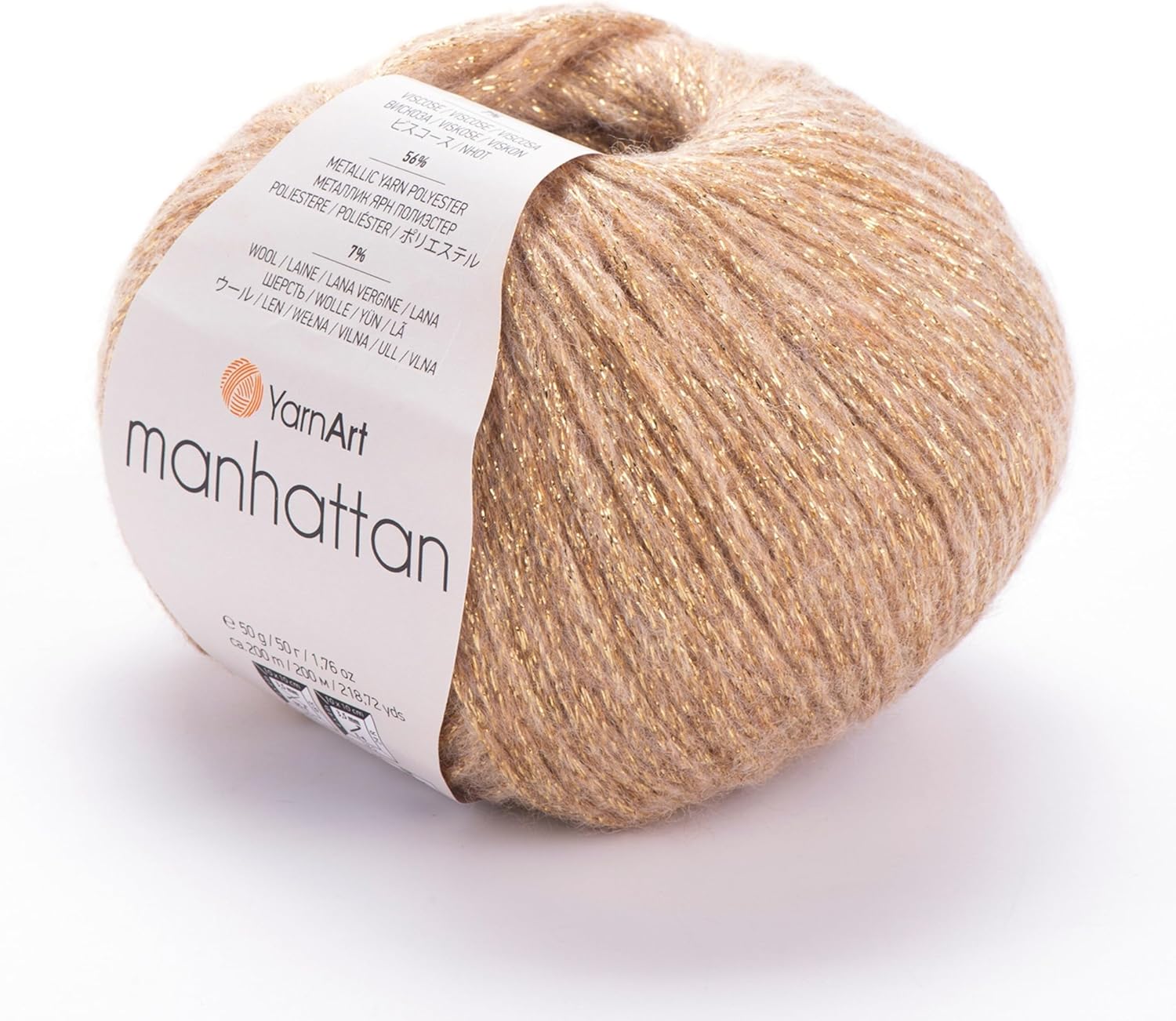 YARNART Manhattan - Sparkle & Metallic Glitter Yarn, 911 Yds , Acrylic & Wool...