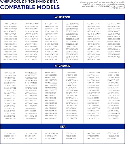 Miniatura 8 de Canamax Premium W10311524 - Filtro de aire de flujo fresco – Compatible con refrigeradores Whirlpool KitchenAid – Sustituye a AIR1 W10315189