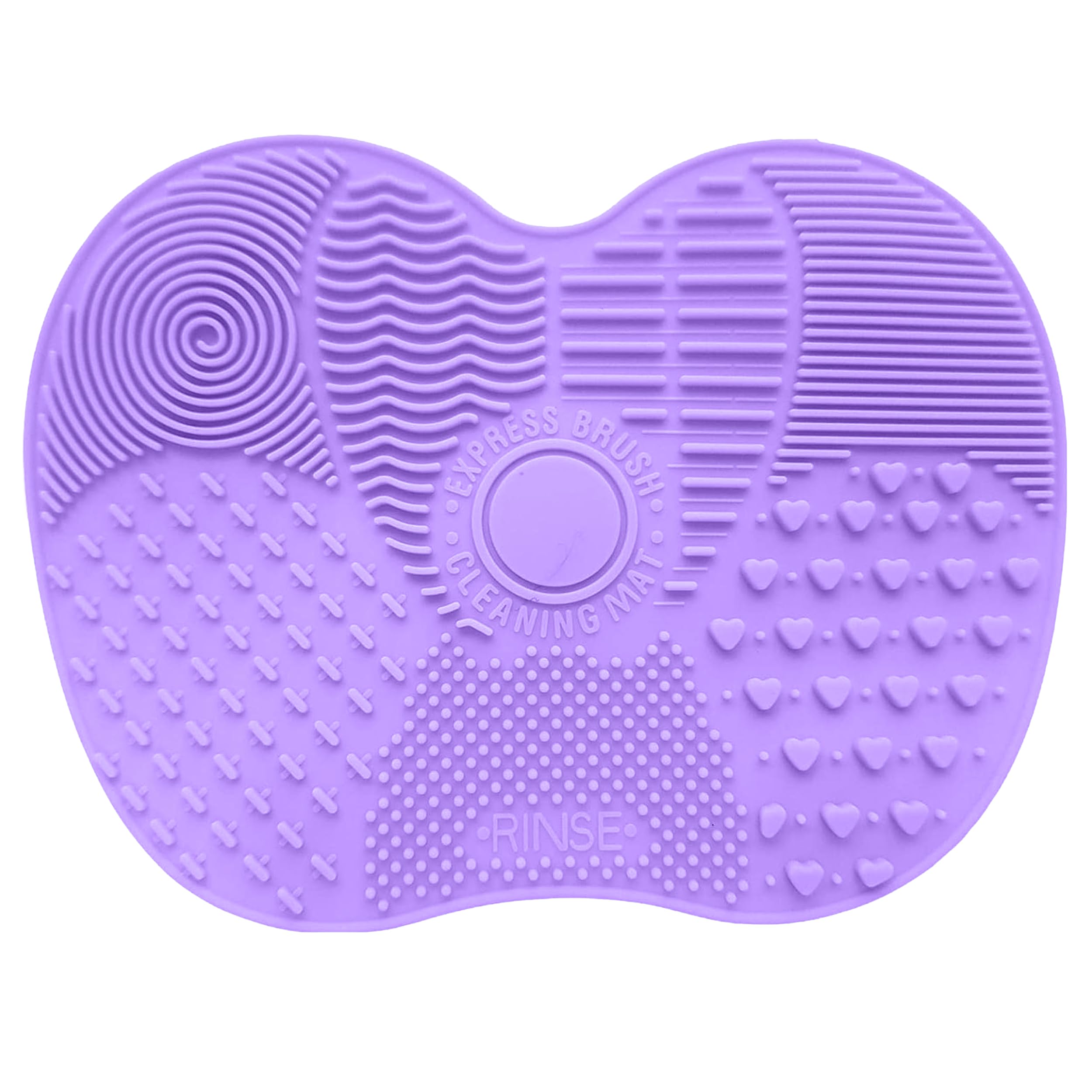 Small Silicone Makeup Brush Cleaning Mat – Compact Cosmetic Brush Cleaner Pad with Multi Textured Patterns & Strong Suction Cups – Durable, Reusable & Easy Clean Tool