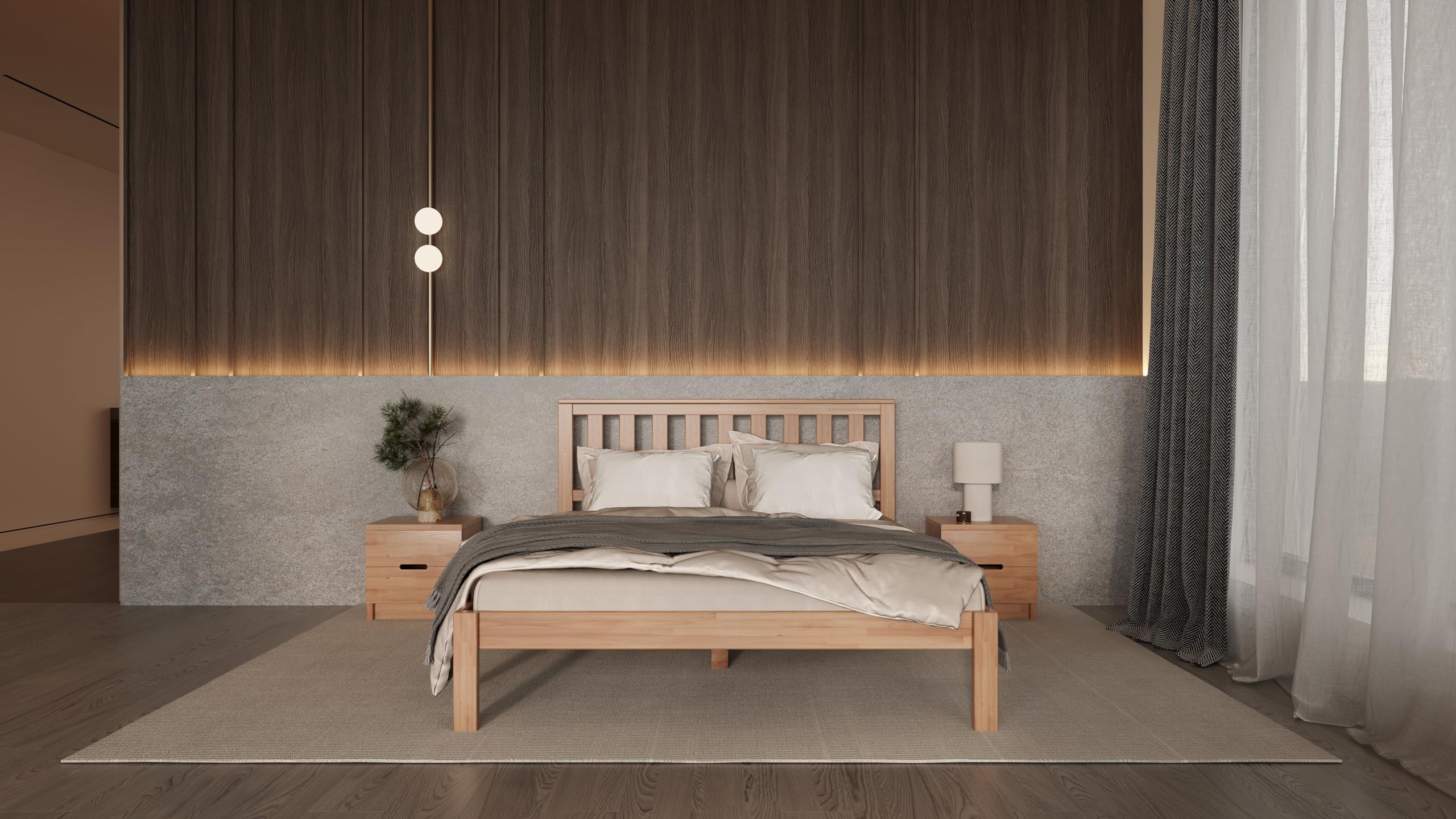 Krok Wood Massivholzbett Sofia in Buche 90x200 cm