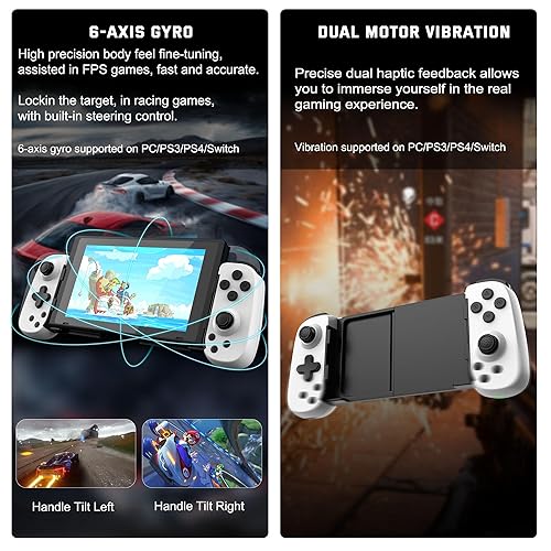 Miniatura 71 de Wireless Phone Controller for iPhone/Android, Mobile Game Controller with Hall Joystick Suitable for Xbox Cloud Gaming, PS Remote Play, Steam Link