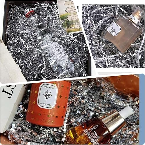 Miniatura 68 de Relleno de papel de corte arrugado de 8 onzas (1/2 libras), envoltura de regalo y relleno de cesta de regalo para Navidad, Halloween y decoraciones