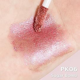 FOCALLURE Metallic Liquid Lipstick,Non Stick Cup Lip Gloss,High Impact Lip Color with Transfer-proof Wear,Long Lasting & Waterproof Lipstick Makeup for Women,Sugar Bomb