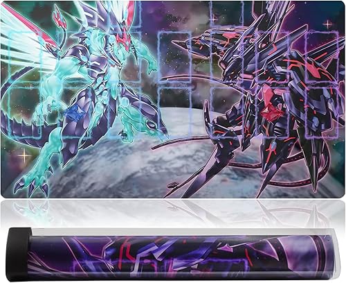 Sabermaster Tapete de goma para tarjetas tapete de competición para juegos cubierta de 236 x 137 pulgadas ojos de galaxia