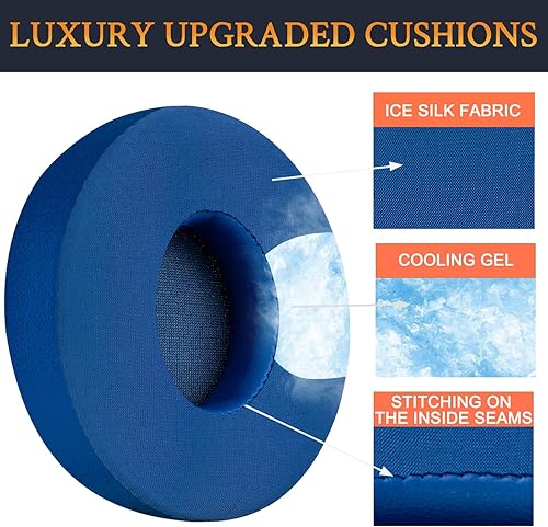 Miniatura 4 de SoloWIT Almohadillas de gel refrescante de repuesto para auriculares inalámbricos Beats Solo 2 y Solo 3, almohadillas para los oídos con espuma de