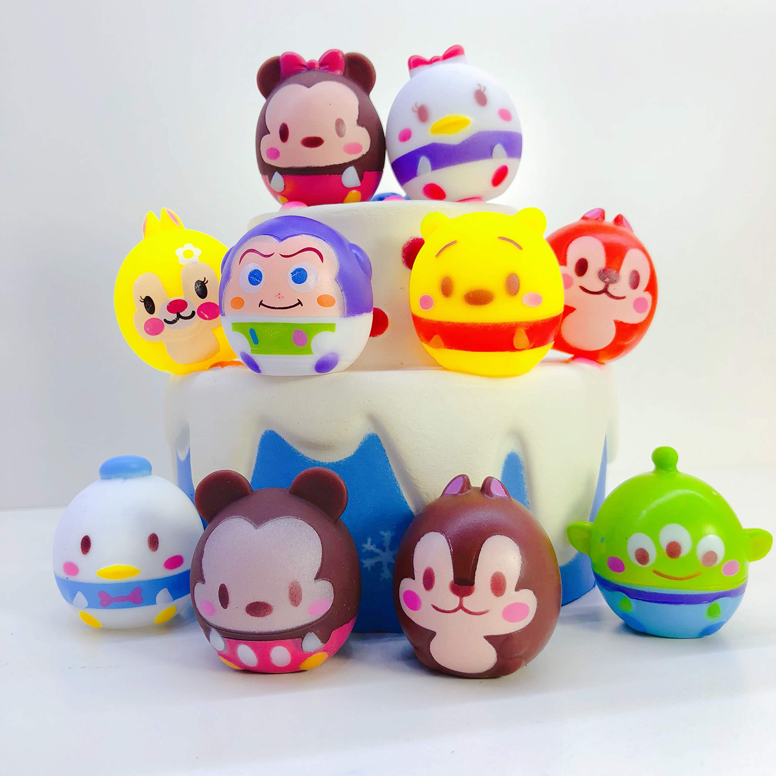 Cartoon Character Cake Toppers for Baby Shower Birthday Party Cake Decoration (Mickey Minnie)