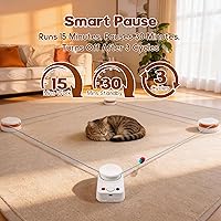 Vista 6 de Interactive Cat Toy for Indoor Cats – Automatic Moving & Enrichment Toy for Indoor Cats/Kitten, Auto/Manual Control Cat Treadmill for Exercise &