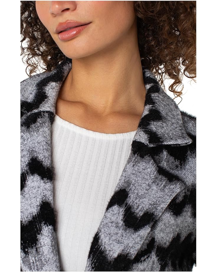 Liverpool Los Angeles Long Sleeve Open Front Sweater Coat - #3 of 4