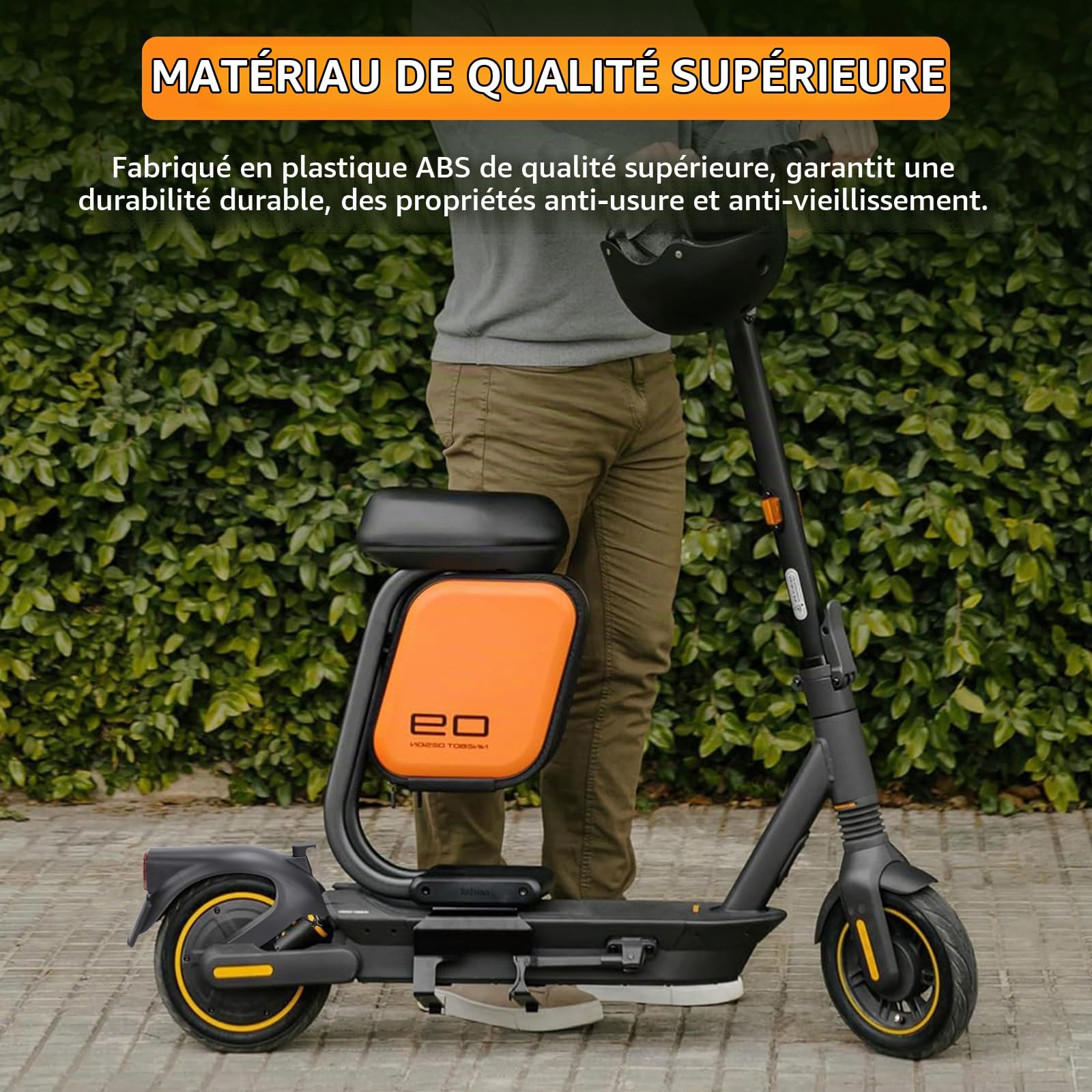 Garde Boue Arrière pour Scooter Électrique Segway Ninebot Max G2, Garde-Boue Arrière de Rechange avec Feu Arrière, Accessoires pour Trottinette Électrique