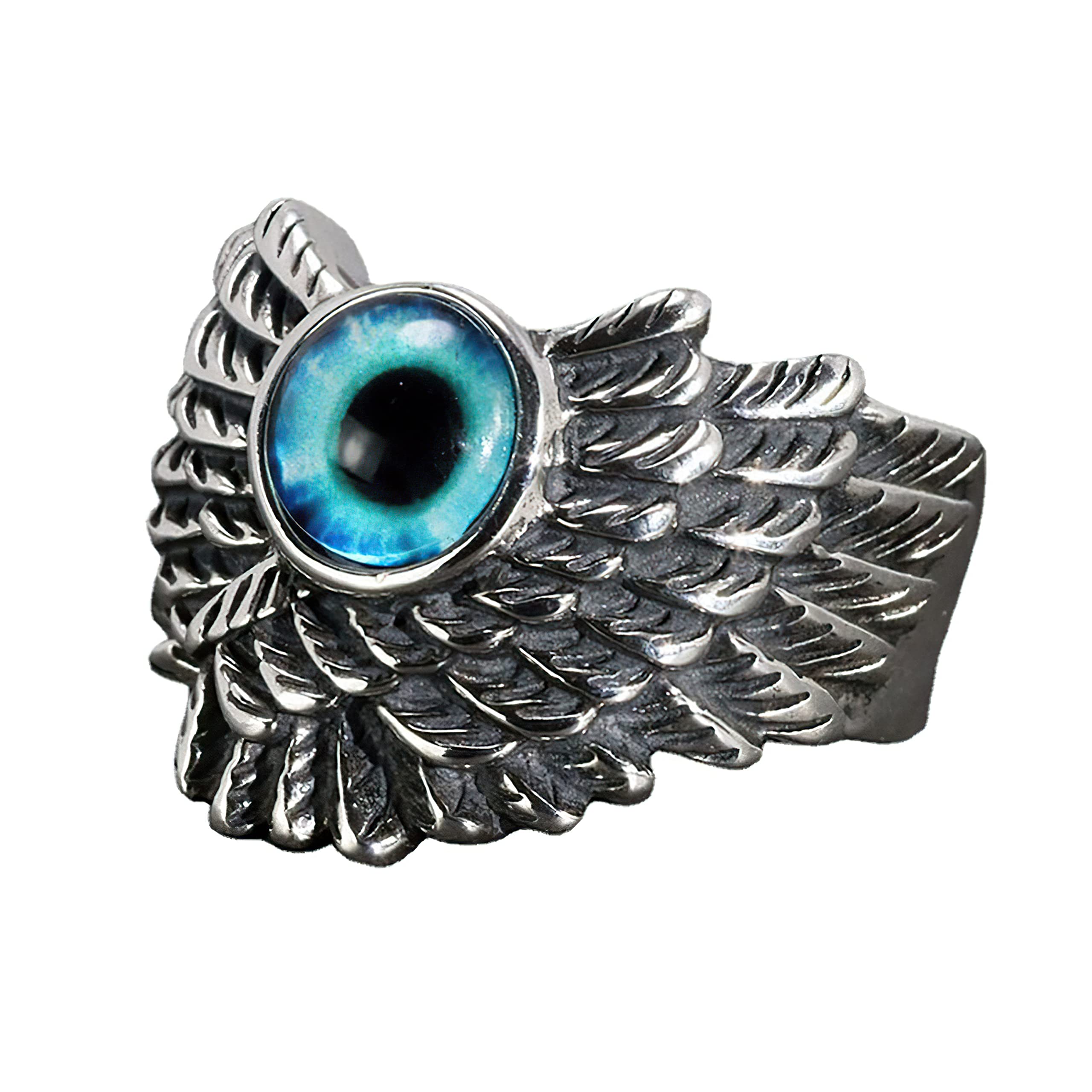 Fashion Frill Stylish Silver Rings For Women Oxidized Silver Evil Eye Feather Design Adjustable Ring For Women Girls Gift for Sister Womens Jewellery (B0BYZCGLWP) Amazon Price History, Amazon Price Tracker