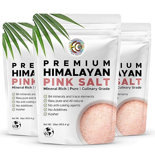 Earth Circle Organics Sal de grano fino rosa del Himalaya sin agentes antiapelmazantes grado culinario puro kosher densa en nutrientes y minerales 3