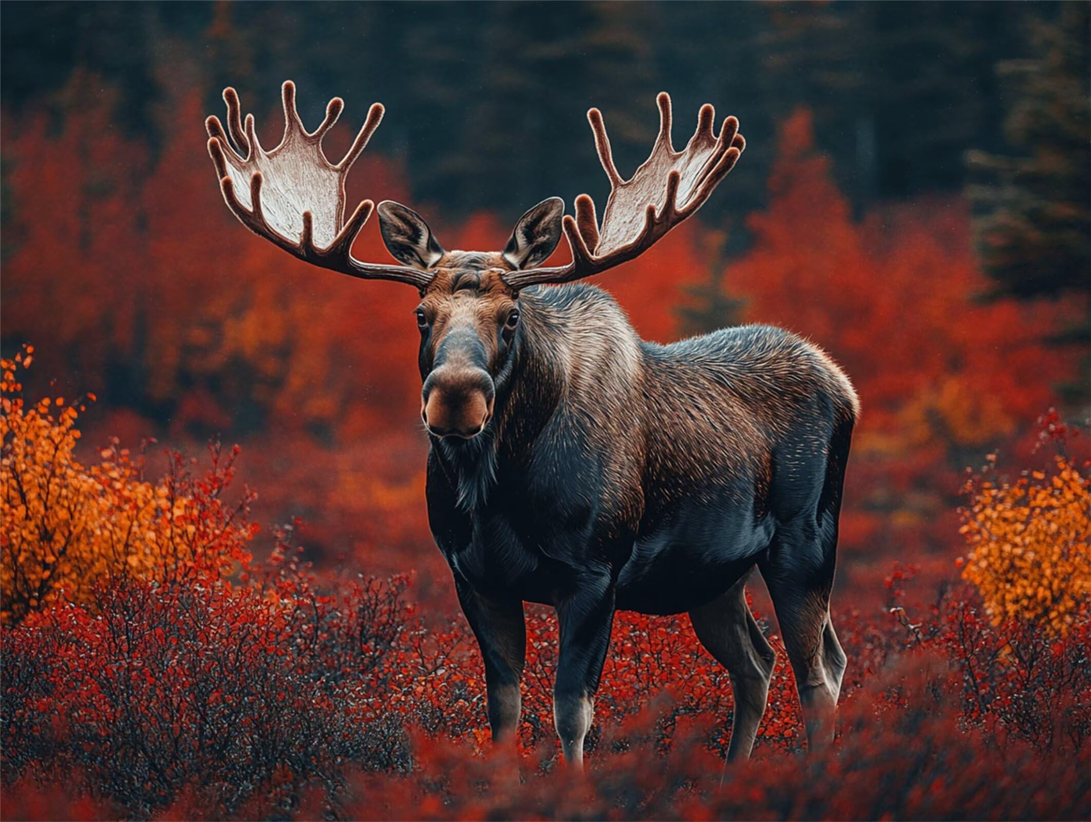 Puzzle 3000 elementów dla dorosłych, gry rodzinne, jeleń, n-425