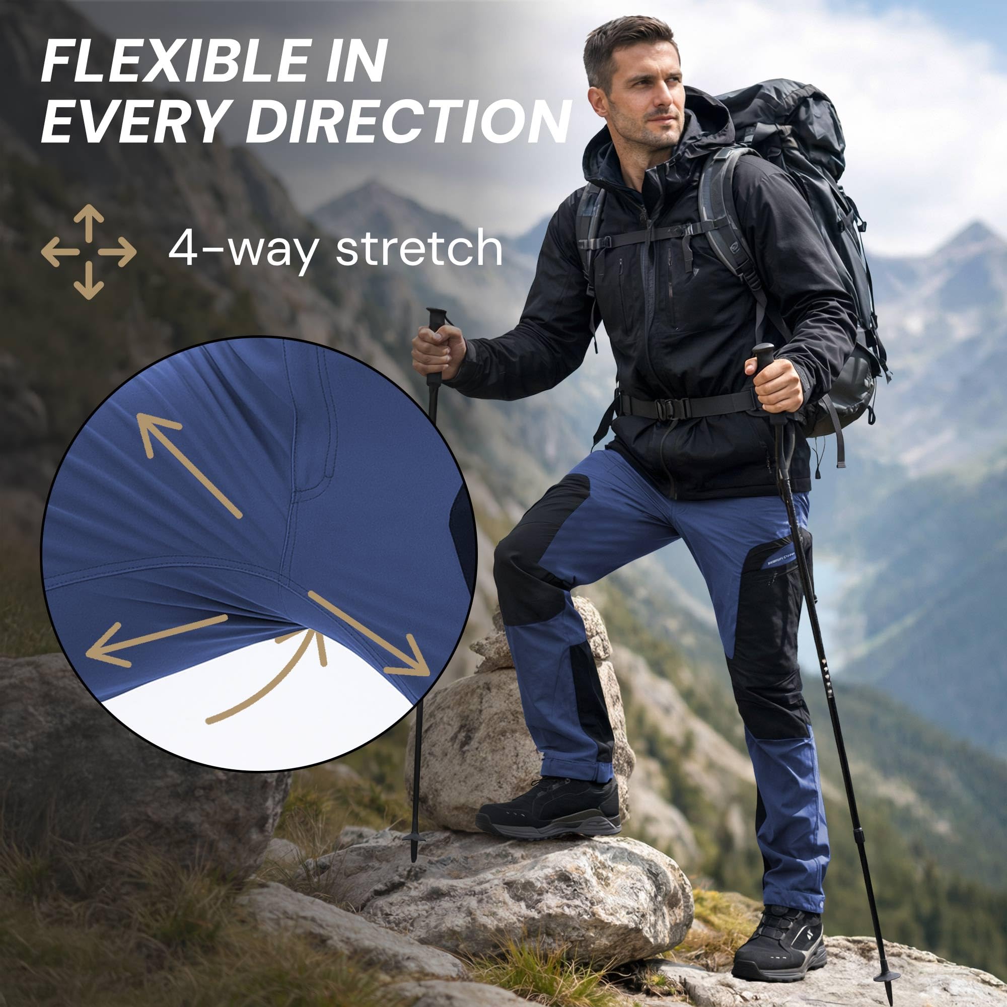 PUMA Workwear Pro-One Outdoor Bundhose Robusto transpirable duradero Pantalones senderismo montañismo bushcraft
