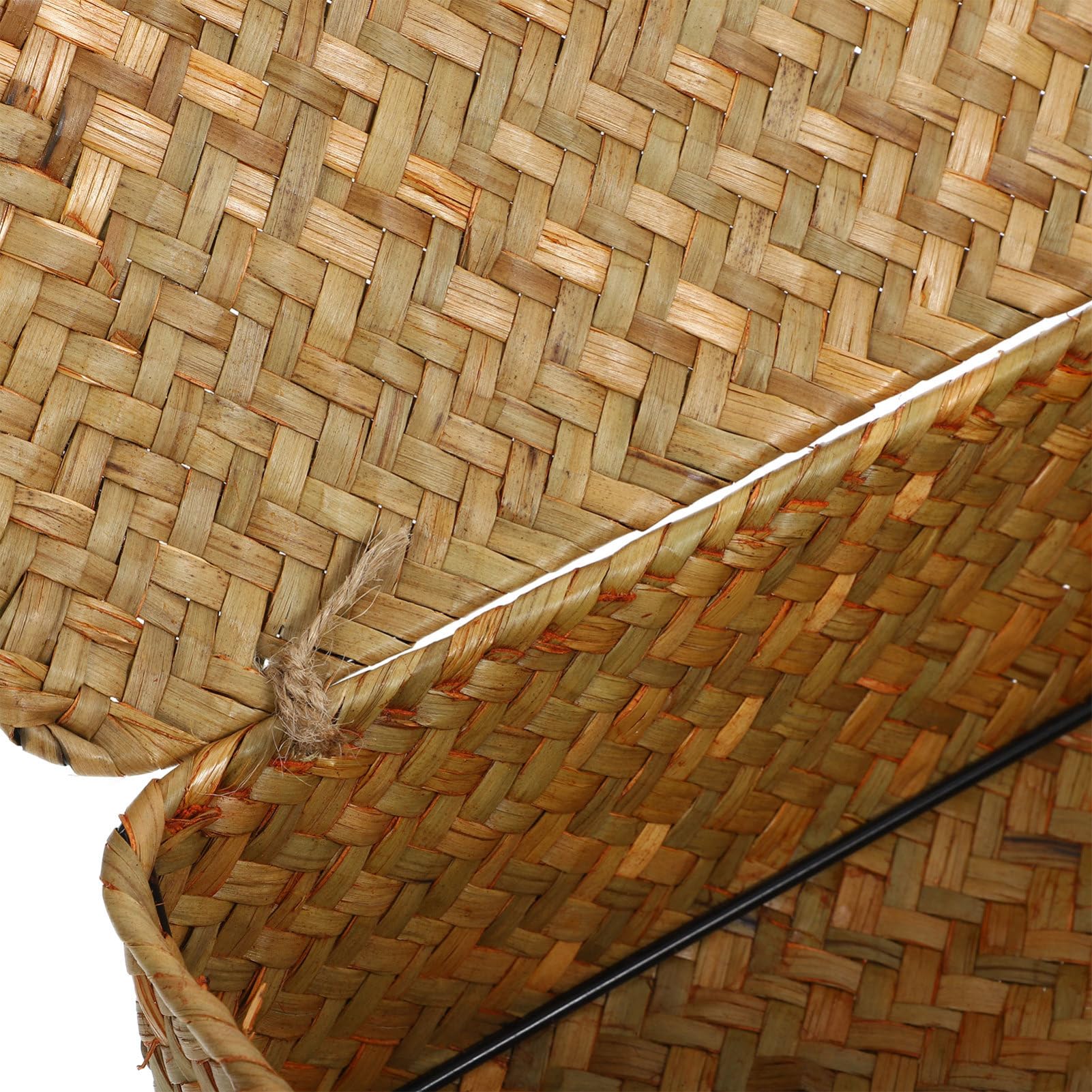 Scatola Portaoggetti Intrecciata in Paglia 3 Pezzi con Coperchio | Stile Naturale Rustico, Profumo Naturale, Soluzione Multifunzione per Ogni Stanza della Casa