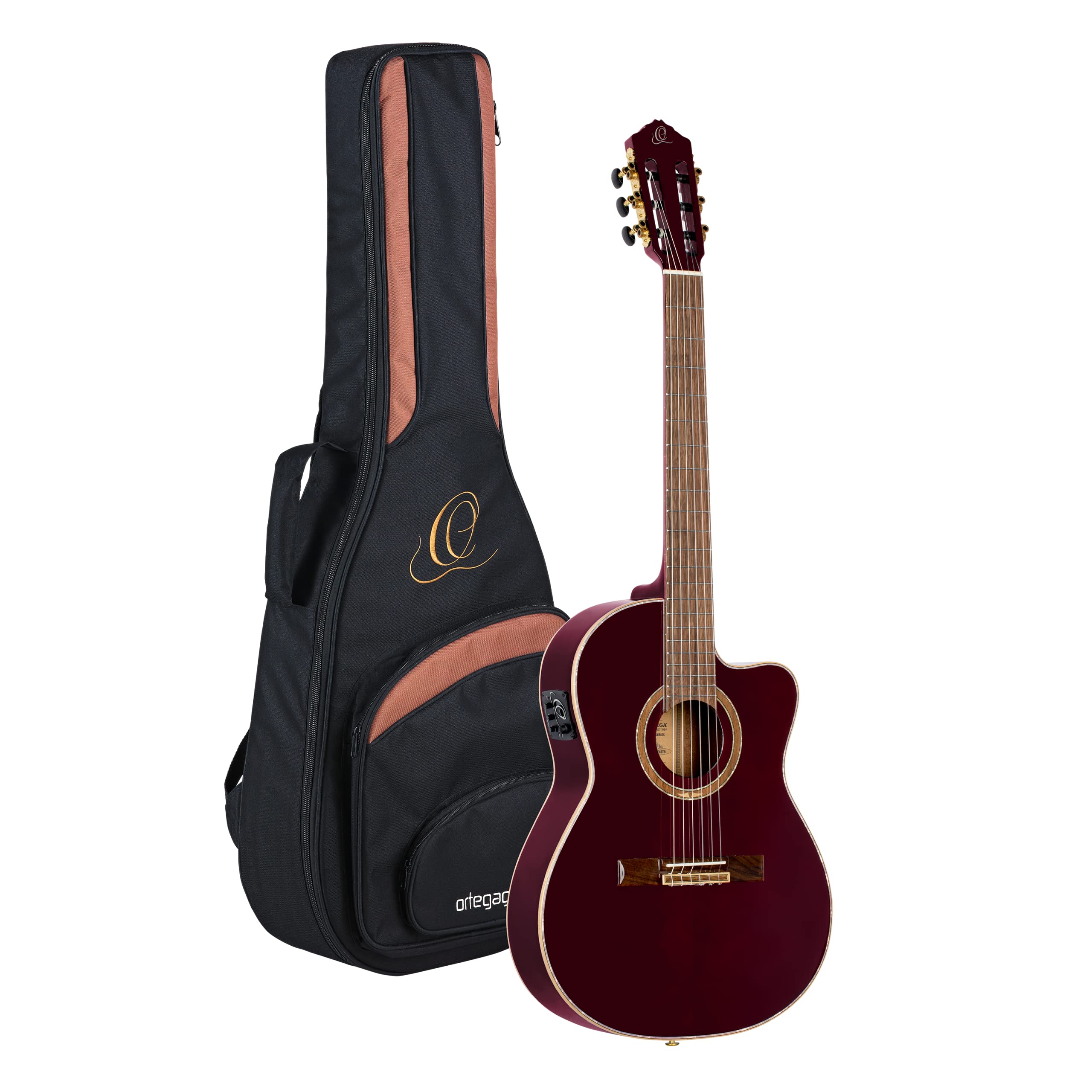 Ortega Feel Series RCE138-T4STR Electro-Acoustic Classical Guitar with Gig Bag