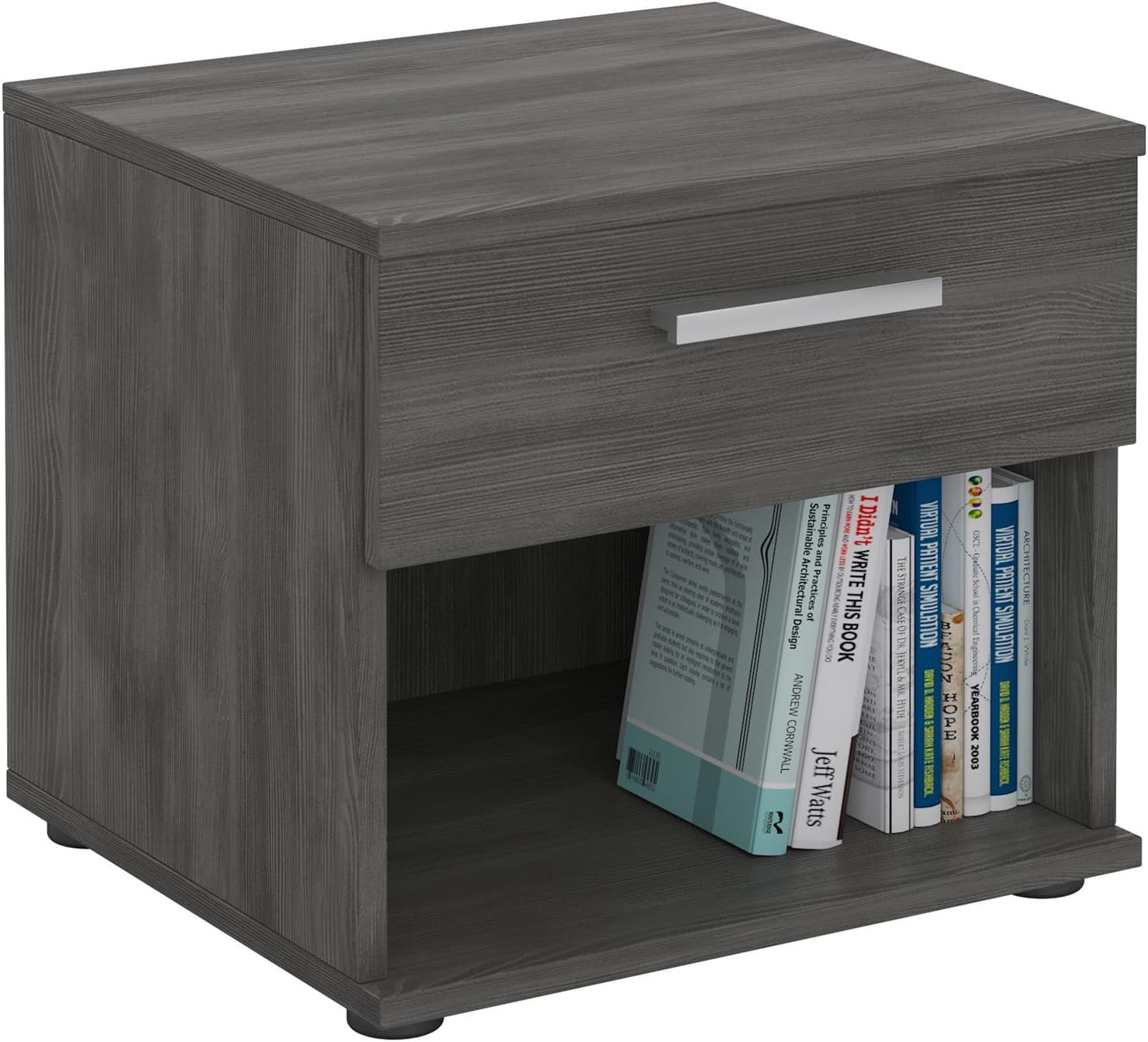 CARO-Möbel Nachtkommode »MARY«, Nachttsch Nachtschrank Kommode Konsole Beistell Mit Schublade San Remo