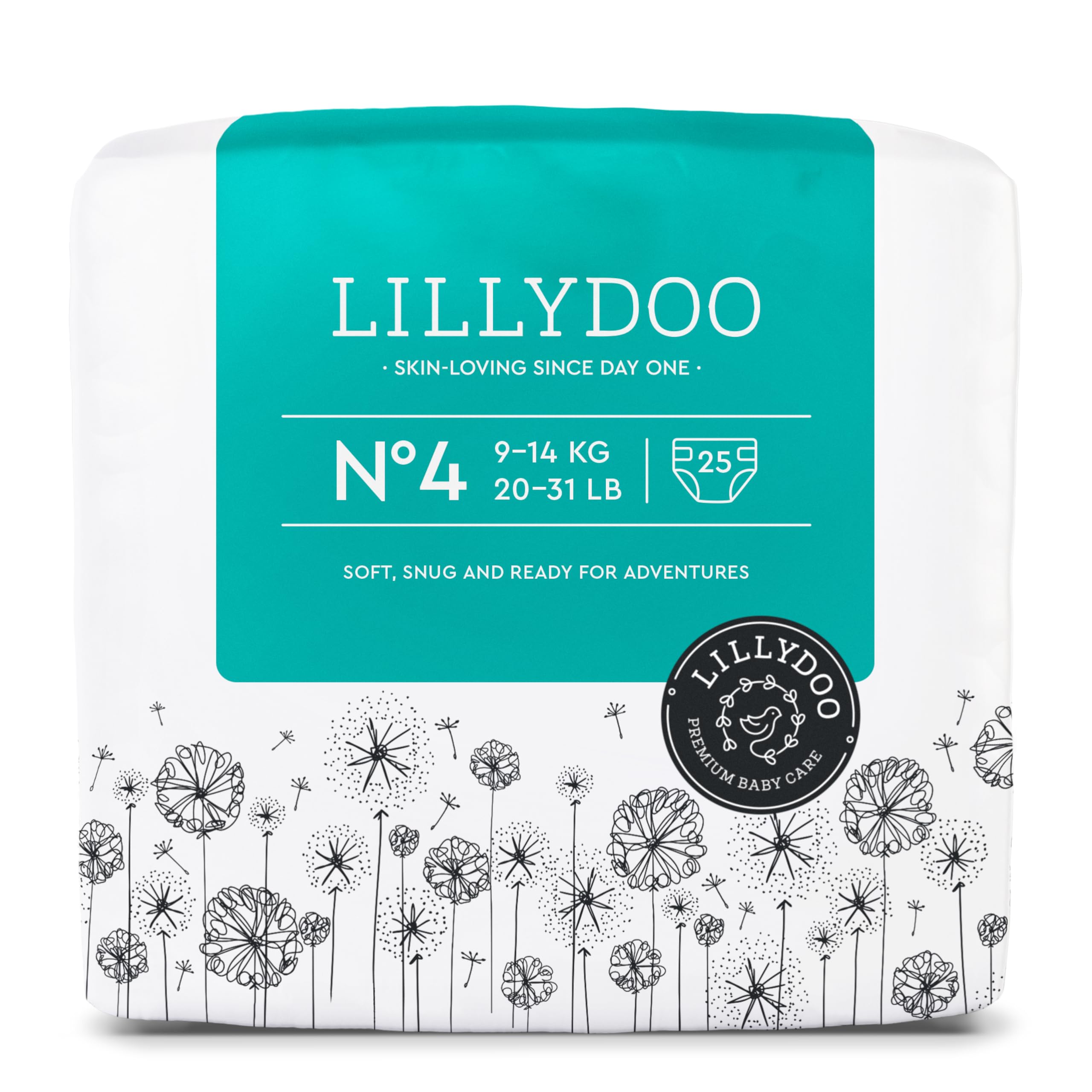 Pañales LILLYDOO delicados con la piel - talla 1 (2+ kg), caja de medio mes (72 unidades), protección contra fugas, suaves, sin perfumes ni lociones y dermatológicamente probados — view 21
