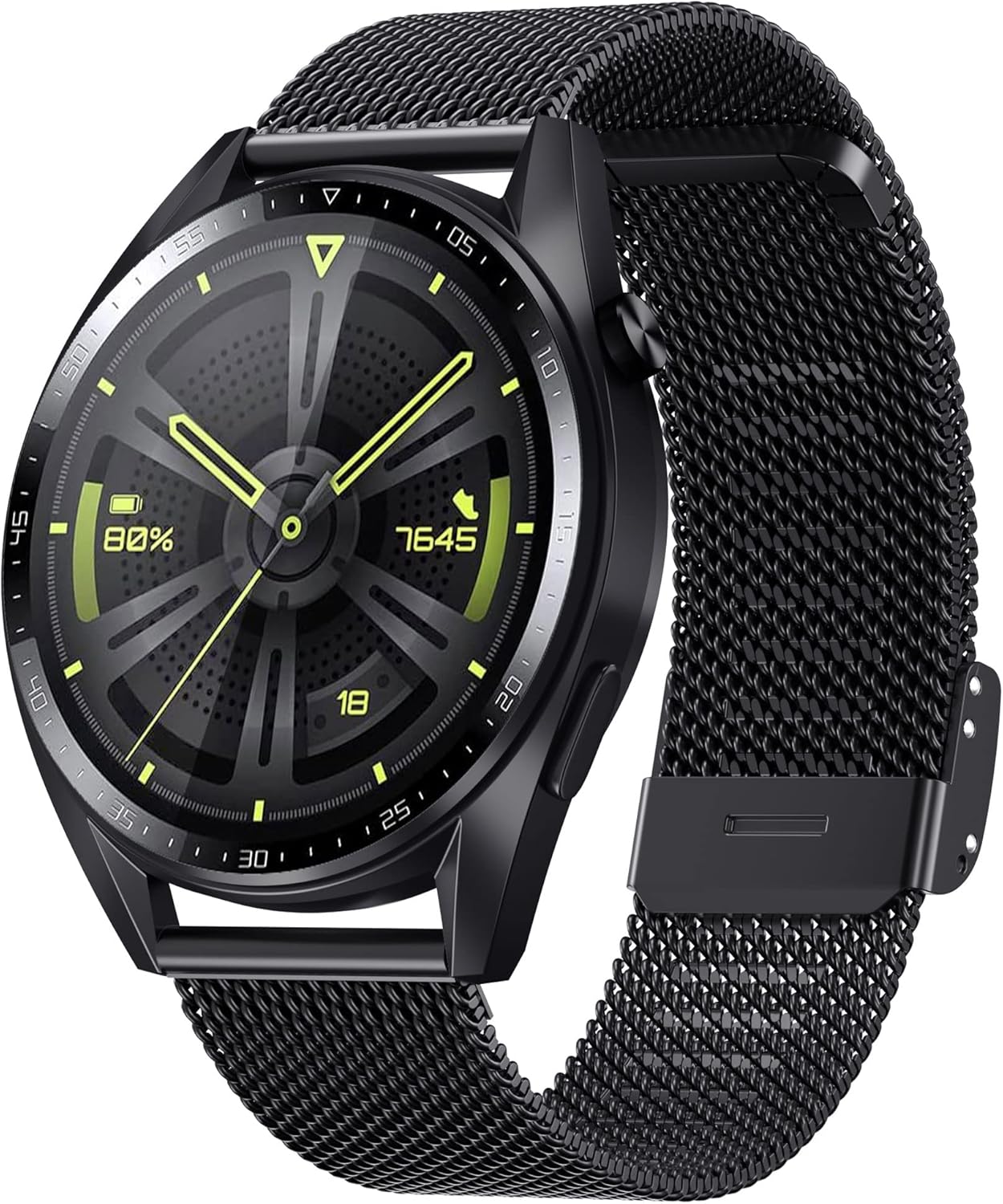 Custodia Protettiva Per Huawei Watch GT 2 46mm - Copertura PC Con Vetro Temperato, Nera - Foto 5
