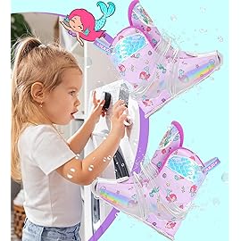 Toddler Roller Skates for Girls Boys 4 Size Adjustable Light-Up Flash Wheels Enhanced Balance Design Suitable for Indoor/Outdoor Use Ideal for Little Kids Beginners Mermaid
