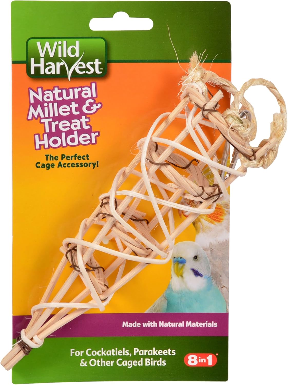 Buy Wild Harvest Natural Millet And Treat Holder, For Cockatiels